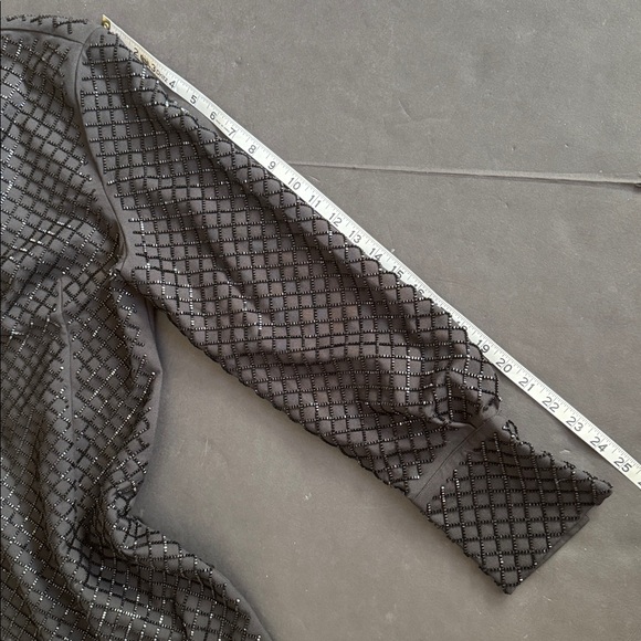 H&M Black Beaded Dress Cocktail Dress - Picture 16 of 17